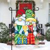 Bandera de Jardín Navideña Nueva Transfronteriza Decoración Festiva Patrón de Gato Mascota Bandera de Poliéster Imitación Lino Doble Cara Personalización