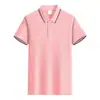 Camisa polo com lapela masculina e feminina personalizada manga curta roupa de trabalho impressão publicidade camisa cultural roupa de grupo logotipo de roupa de trabalho personalizado