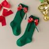 Calcetines Navideños Personalizados para Niños de Media Pantorrilla Rojos Festivos para las Fiestas de Año Nuevo Calcetines de Bebé de Media Pantorrilla Calcetines para Bebé Transfronterizos