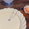Collar de Acero de Titanio Estilo Coreano Sin Desvanecimiento para Mujer, Cadena para Clavícula de Acero de Titanio con Diseño de Nicho de Lujo Ligero, Joyería de Perlas Estilo Minimalista al por Mayor