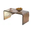 Mesa de café con ventanal transparente, Mesa baja simple de tatami, Mesa pequeña para alféizar de ventana de dormitorio, mesita de noche para uso doméstico