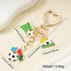 Colgante de Fútbol de Metal Llavero Creativo Recuerdo del Mundial para Hombres Aficionados Regalo Clásico