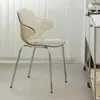 Silla de Comedor Nórdica para Restaurante en Casa, Silla de Diseñador Minimalista Acrílica de Moda con Respaldo, Sillón Transparente con Diseño de Cristal