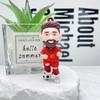 Llavero Estrella Messi Colgante Muñeco Dibujo Animado Fútbol Messi Llavero Accesorios Mochila Escolares Suministro Transfronterizo Muñeco