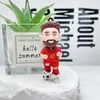 Chaveiro Boneco Estrela do Futebol da Copa do Mundo Pingente de Estrela do Futebol Personagem Estrela do Futebol Boneco de PVC Messi Ronaldo Venda por Atacado