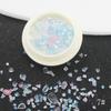 Joias para unhas cristal de gelo polarizado cor mágica cascalho cor mista cascalho natural minério de cristal bolsa de material para armadura de unhas DIY