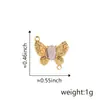 Novo pingente quente cor 18k diamante ouro borboleta personalidade Coringa moda pingente fornecimento atacadista
