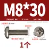 Tornillos de Titanio Puro Estándar Nacional Ta2 Pernos Cruzados de Cabeza Plana de Aleación de Titanio Tornillos de Cabeza Redonda Clavos de Máquina M2M2.5M3M4M5Mm