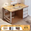 Escritorio de computadora, escritorio para el hogar, escritorio simple y moderno para dormitorio, escritorio de estudio para estudiantes con cajón.