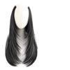 Extensión de Cabello Larga Recta en Forma de U de una Sola Pieza con Capas Altas, Postizo Natural Sin Costuras Curvado Hacia Adentro para Mayor Volumen, Invisible y Voluminoso