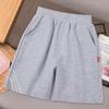 Suministro Transfronterizo en Stock de Pantalones Ligeros de Algodón Puro de Verano para Niños, Pantalones Casuales de Cinco Puntos, Pantalones Deportivos de Uniforme Escolar para Estudiantes