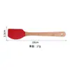Conjunto de Silicone para Assar de Sete Peças Cabo de Madeira Raspador Pincel de Óleo Resistente a Altas Temperaturas Grau Alimentício Ferramentas de Cozinha Fábrica Suporta Personalização