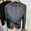 Moletom versátil com zíper e manga longa para o inverno feminino, cardigã de fleece espesso dupla face, jovem e estiloso, jaqueta top quente