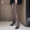 Europeu e Americano assimétrico losango meia arrastão meias sexy jacquard oco retro meia-calça sexy meias arrastão