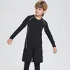 Ropa de Entrenamiento de Compresión Infantil Transfronteriza, Ropa de Secado Rápido para Baloncesto de Niños, Traje Deportivo, Ropa para Correr, Danza, Yoga, Hecho a Medida