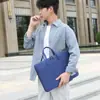 Bolsa para Laptop de Estudiante, Maletín, Bolsa de Información para Reuniones de Oficina, Bolsa Sencilla de Lona para Documentos, Texto de Logo Imprimible