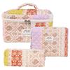 Bolsa Cosmética Portátil Grande Capacidade Floral Pequeno Armazenamento Algodão Acolchoado Portátil Flores Fofas Ins Viagem Estudantes