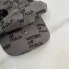 Gorra de Boina de Alta Gama Estilo Americano con Orejas de Gato Otoño e Invierno Nueva Moda para Mujer Negra con Diseño de Estampado Completo Tendencia Gorra de Béisbol Tendencia