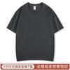 220 gramos de camiseta de algodón peinado de cuello redondo overol ropa grupal ropa de clase camiseta fiesta de empresa bordado LOGO