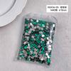 Joyería de Diamantes para Arte de Uñas al Por Mayor Lujo Ligero Flash Colorido Cristal Octogonal Largo Forma Especial Fondo Plano Decoraciones de Uñas de Diamantes