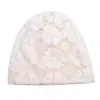 Sombrero de Nuevo Estilo para Mujer, Verano, Delgado, Cubre-Cabello Blanco, Transpirable, Calado, Gorra Apilada, Estilo Occidental, Sombrero con Bolsa de Encaje para Mujer