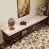 Tapete Simples Retrô para Mesa de Gabinete de TV, Tapete à Prova de Óleo e Impermeável para Gabinete de Sapatos de Entrada, Toalha de Mesa Longa Anti-Sujeira, Tapete de Proteção para Bancada