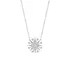 Collar de Cometa de Diamante de Plata de Ley 925 para Mujer Lujo Ligero Nicho Diseño Original Diamante Redondo Diamante Estrella Bamang Cadena de Clavícula