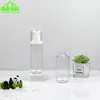 Botella Atomizadora Redonda de Fondo Redondo, Hombro Plano, Paredes Gruesas, Transparente, 100 ml - 150 ml, Botella para Loción Hidratante, Botella Dispensadora de Loción para el Cuidado de la Piel