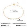 Accesorios de Collar Wanxing Estilo Europeo y Americano para Mujer, Collar con Colgante Redondo de Circonita de Acero Inoxidable, Collar Personalizado de Lujo Ligero Transfronterizo