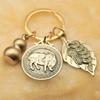 Colgante de Calabaza de Cobre Llavero de Latón Set de Tres Piezas con los Doce Signos del Zodiaco y una Joyería de Riqueza Nocturna Decoración Puesto Callejero Artículos de Yiwu