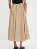 Su Mei Hui estilo TH falda midi mujer 26 Otoño Nuevo Cintura Alta Línea A Larga Adelgazante Versátil Temperamento Viaje Falda Midi