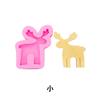 Cartoon Elk Silicone Molde DIY Natal Decoração Handmade Sabonete Aromaterapia Vela Molde de gesso Sobremesa Molde de Bolo