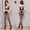 Série de Roupas de Rede Night Ting Xiang Lingerie Sexy Virilha Aberta Tentação Paixão Perspectiva Tamanho Grande Gratuito Conjunto de Meia de Rede Peça Única