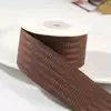 Cinta de Poliéster Rayada Lazo DIY Flor Material de Empaque Cinta para Caja de Regalo de Horneado Cinta Decorativa para Sombrero