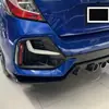 20 civic ceja de luz antiniebla trasera marco decorativo de luz antiniebla apto para Honda nuevo Civic hatchback tira de ceja tira brillante M