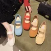 Hada del Viento Colección de Otoño: Zapatos Planos Mary Jane Versátiles Estilo Francés 2026 para Mujer, con Punta Cuadrada y Diseño Poco Profundo