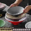 Vajilla de Melamina Xiangyuan Bol Grande Tienda de Fideos Patrón de Piedra Escarchada Bol para Fideos Hot Pot Picante Bol para Sopa de Fideos de Arroz Bol Grande para Sopa