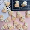 Acessórios de unha em miniatura de desenho animado de animais, presilhas de cabelo, brincos, acessórios de árvore para dedos DIY feitos à mão, tamancos, transfronteiriço