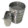 Acero inoxidable vaporera perforada cajón vaporera tira de lámina jaula vaporera jaula de pie cubierta 08 de grosor base vaporera ampliada anillo de cintura 60cm