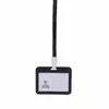 Juego de tarjetas tarjeta de trabajo insignia de doble cara cuerda para colgar tarjeta de exposición tarjeta de trabajo etiqueta de control de acceso para autobús etiqueta de empleado