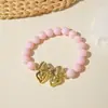 Pulsera de Acrílico con Lazo Colorido de Dopamina de Verano Transfronteriza Pulsera Elástica Simple de Moda Pulsera para Mujer