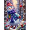 Nuevo pintura de diamantes navideña 5d muñeco de nieve navideño pintura de diamantes decorativa DIY diamante completo fábrica directa venta al por mayor