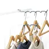 Tendedero de ventana antirrobo para balcón de acero inoxidable, instalación sin taladro, adecuado para camas de dormitorio, barandillas de ventana y como gancho para colgar ropa para secar