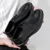 Zapatos de Cuero para Hombre Otoño Negocios Formal Estilo Británico Caña Baja Suela Suave Casual Boda Zapatos de Novio Zapatos de Boda Zapatos de Cuero Hombre