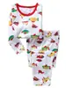 Ropa de verano para niña, dibujos animados, manga corta, amor, pez, ropa para casa, ropa interior de bebé, traje de pijama