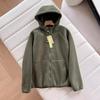 Estufa Cálida Pequeña de Invierno Otoño e Invierno Holgada con Forro Polar Engrosada Cálida con Capucha Doble Cara de Polar Chaqueta Abrigo para Amantes