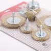 Roda de fio de aço plana com polimento de haste desenferrujamento roda de fio de aço broca de moagem elétrica fio de cobre escova de fio de aço personalização de conjunto de cinco peças