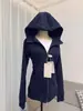 Jaqueta com capuz feminina primavera outono corte slim mostra corpo magro nova chegada cintura marcada cardigã estilo coreano lindo conjunto outono inverno com capuz