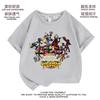 Camiseta de Manga Curta de Algodão para Crianças Stickman Clothing Verão Novo Estilo Meninos Manga Meia-Manga Camisa Básica Estilosa para Estudantes Tendência 2
