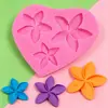 Molde de Silicona para Decoración de Pasteles de Chocolate Fondant - Flor Girasol Margarita Rosa Hojas
